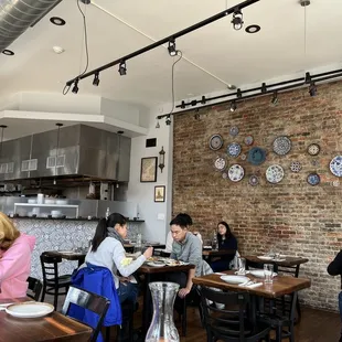 people eating in a restaurant