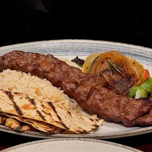 Lamb Adana - Grilled lamb favored with red bell peppers and slightly seasoned with paprika