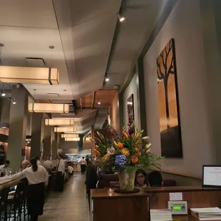 the interior of a restaurant