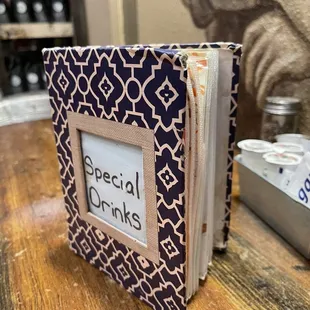 Special drinks book