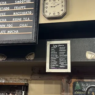 Available Monin flavors