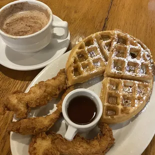Chicken and waffles