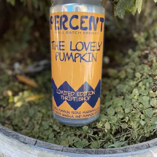a can of pumpkin beer