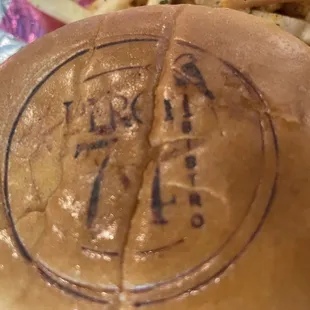 Nice touch with the logo burn in the bun.