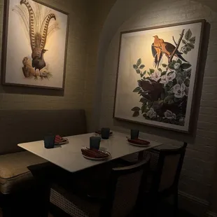 Indoor bar dining area