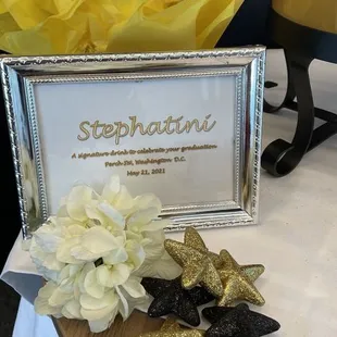 She made me a special drink for my party