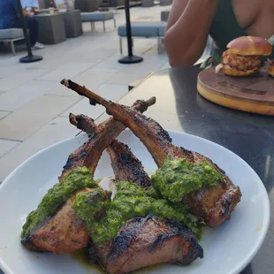 Amazing lamb chops@ Perch Rooftop!