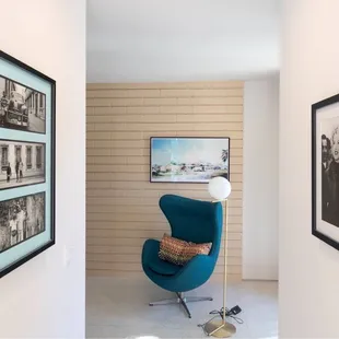 Flos IC Light alongside the Egg Chair -- Palm Springs, California