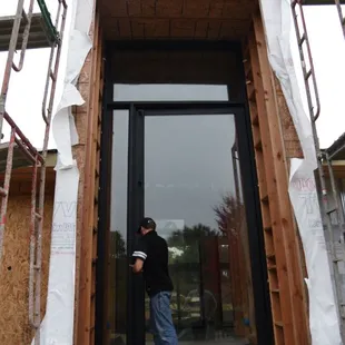 Custom pivot door design and install -- Tulsa, OK