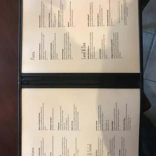 Lunch, Happy Hour menu