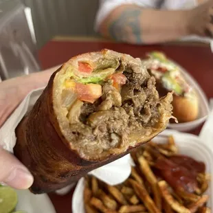 Steak Burrito Bacon Wrapped