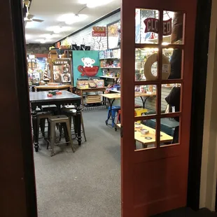 Cafe entry into the main store