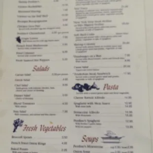 the menu