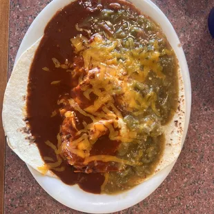 Huevos rancheros Christmas style