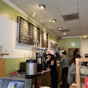 customers at the counter