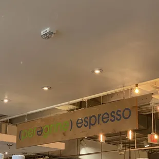 the interior of a coffee shop