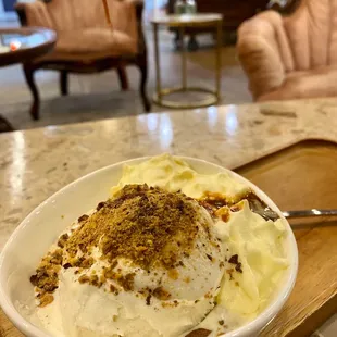 Vanilla Bliss (minus raspberry sauce)