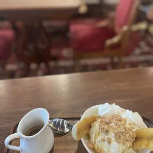 Bananas foster Affogato