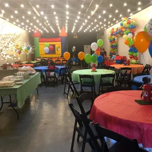 Character themed birthday party