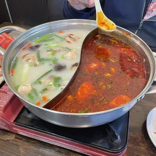 Two-flavor broth