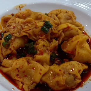Wontons in Red (Chili) Oil