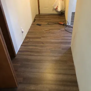 Flooring we purchased but Mike installed throughout the main level. What started our relationship with Mike!