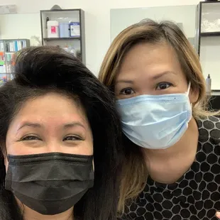 Mai and my 80&apos;s blow out for my birthday