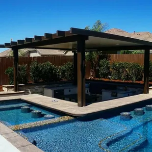 Beautiful patio cover in Bakersfield, CA!