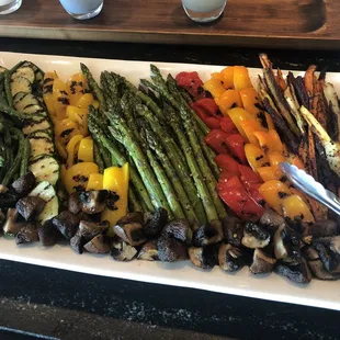 Grilled vegetable platter