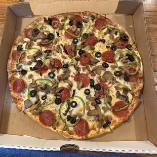 a pizza in a box