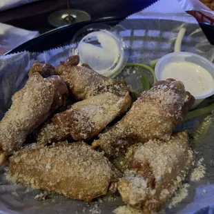 Garlic Parmesan wings