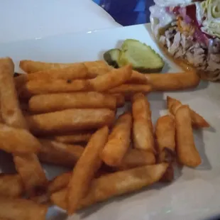 Chicken Wrap &amp; Fries