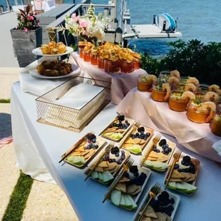 Bubbles, Bloodies &amp; Bites Brunch Party on the water by Perfect Thyme Catering &amp; Event Planning