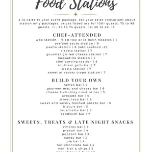 Menu, Perfect Thyme Catering &amp; Event Planning