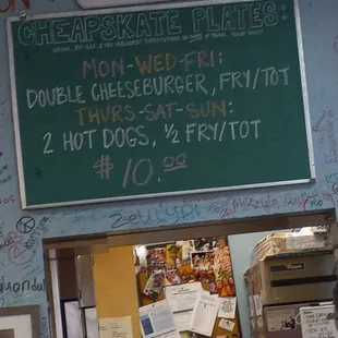 Special menu