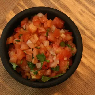 a bowl of salsa