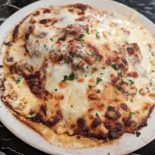 To die for Bolognese Lasagna! Extreme cheese on this delectable delight.