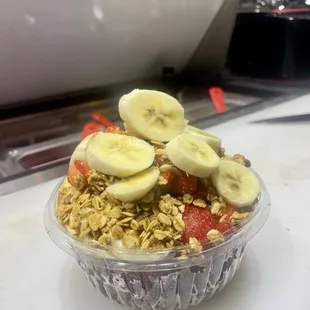 Best Acai Bowl.  Bananas, Strawberries, Granola, Honey &amp; Peanut Butter.
