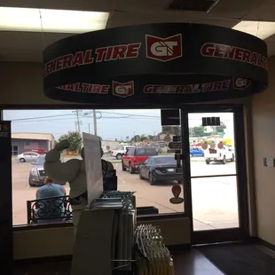 The front door of the place