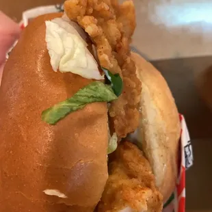 Fried chicken sandwich