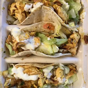 Chicken Tacos (Lemon and herb flavor)