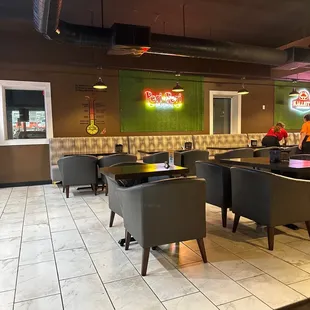 the interior of a restaurant