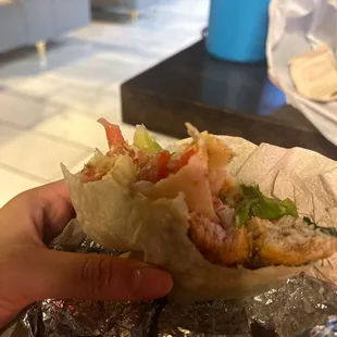 fried chicken Fried Chicken Wrap