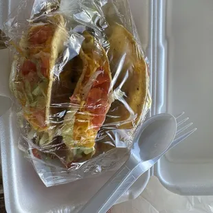 $12.87 for greasy, bland tacos. Now smaller
