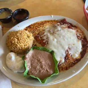 Cheese enchiladas