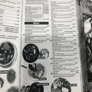 the menu