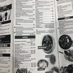 the menu
