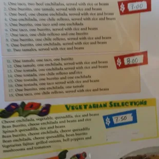 Dinner combinations!