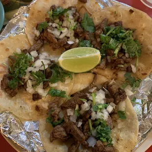 My order of Steak Street Tacos