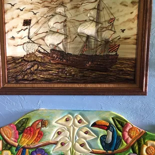 Picture inside. The inside decor was cool